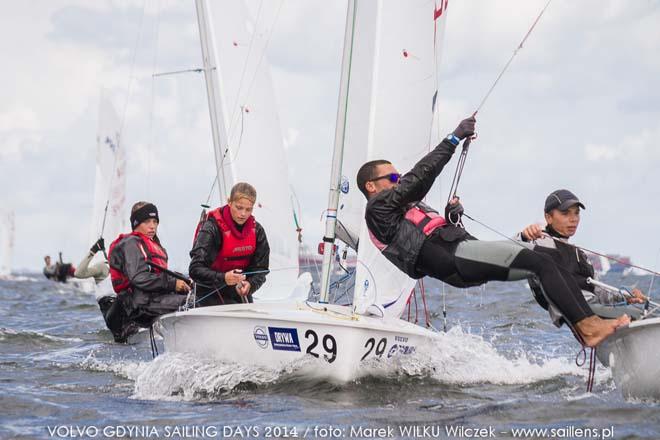 Theres Dahnke and Birte Winkel (GER-55115) - 420 and 470 Junior European Championships 2014, Day 2 ©  Wilku – www.saillens.pl